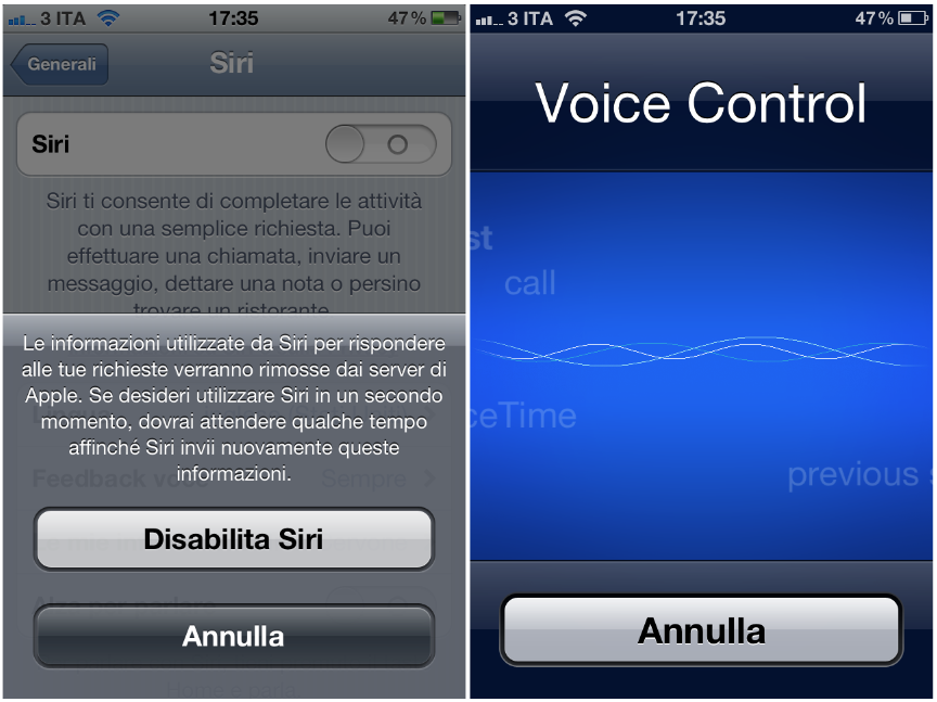 Come disattivare il Controllo Vocale su iPhone