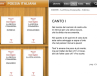 Poesia italiana, una raccolta di testi classici della poesia italiana proposta da Treccani