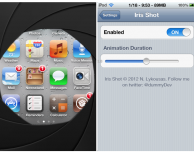 Iris Shot, utilizza l’effetto “scatto” della Fotocamera quando registri uno screenshot – Cydia