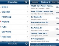 AroundMe si aggiorna e aggiunge il supporto per Navigon e TomTom
