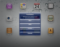 FastStatus, invia Mail, SMS o aggiornamenti di stato su Twitter tramite Activator – Cydia