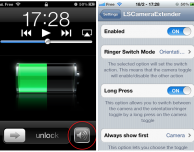 LSCameraExtender, personalizza le funzioni del pulsante “Fotocamera” nella lockscreen di iOS 5 – Cydia