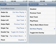 MusicGestures, aggiungi alcune gestures personalizzate all’applicazione Musica – Cydia