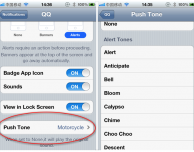 PushTone, assegna un suono diverso ad ogni notifica push – Cydia
