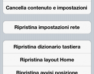 Come ripristinare contenuti e impostazioni senza usare iTunes