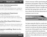 Instapaper 4.1: gestures, sei nuovi caratteri e modalità di lettura a schermo intero