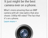 Apple estende il nome “iSight” anche alla fotocamera posteriore di iPhone 4 e 4S