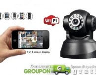 Su Groupon in offerta la telecamera di monitoraggio a distanza con rilevatore di movimento