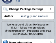 Ultrasn0w fixer consente di effettuare l’unlock delle vecchie baseband su iOS 5.1.1 – Cydia