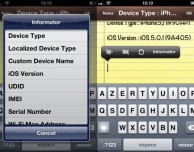Informator for ActionMenu, tutte le informazioni e i seriali del tuo dispositivo a portata di tap – Cydia