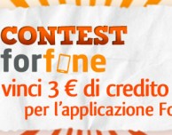 CONTEST Forfone: vinci 3 € di credito per l’applicazione Forfone