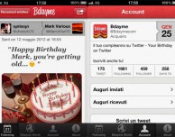 Bdayme, l’applicazione per ricordarvi di fare gli auguri ai vostri amici di Twitter
