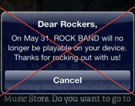 EA Mobile: “Ci scusiamo per l’errore”, Rock Band non sarà eliminato da App Store
