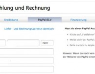 Apple offre la possibilità di effettuare acquisti online con PayPal, per ora solo in Germania
