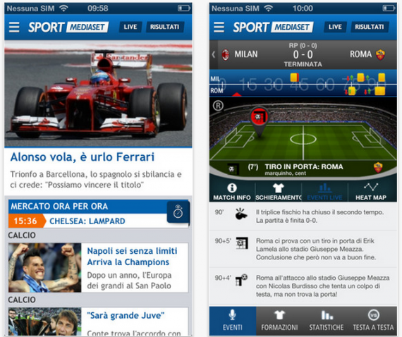 app sportmediaset