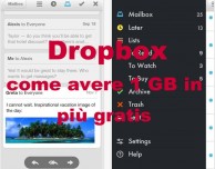 Come ottenere spazio gratis su Dropbox? Con l’app Mailbox