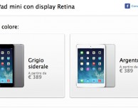 iPad mini Retina è ora disponibile su Apple Store online