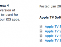 Disponibile la Beta 4 dell’Apple TV Software