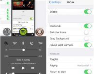 Vertex: un tweak che fonde il Multitasking con il Centro di Controllo di iPhone – Cydia