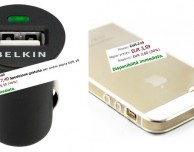 Offerta Amazon: caricabatterie USB da auto e custodia leggera e trasparente per iPhone