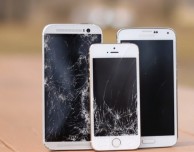 Ecco un “drop test” di iPhone 5S, Galaxy S5 e HTC One (M8)