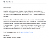 Attenzione al 7 luglio: Apple eliminerà i contenuti in CloudKit salvati tramite iOS 8