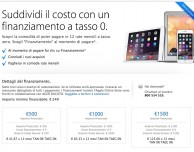 Apple Store Online: attivo il finanziamento a tasso 0