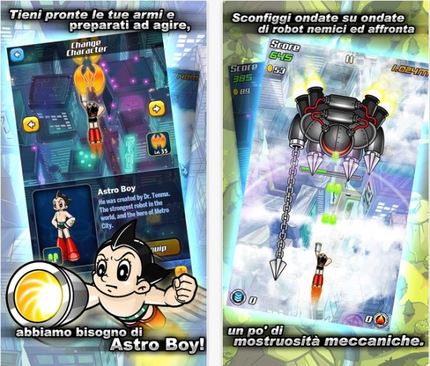Astro Boy Flight: il famoso manga diventa un gioco per iPhone e iPad