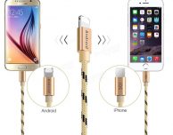 Da Pofan arriva il cavo 2-in-1 in nylon per iOS e Android
