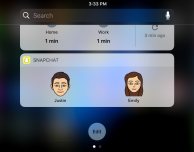 Snapchat lancia il widget con i Bitmoji