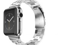 Cinturino Apple Watch in acciaio e custodia in pelle per iPhone 7 Plus a 10€