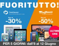 ULTIME ORE Fuori Tutto TrenDevice e BuyDifferent: termina oggi 12 Giugno!