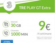 Arriva la PLAY GT7 Extra di H3G: 1.000 minuti e 30 GIGA a 9€ ogni 4 settimane!