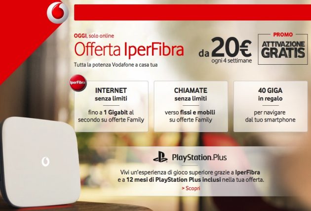 Nuovi sconti vodafone adsl e fibra validi solo per oggi! iphone italia Linea adsl offerte