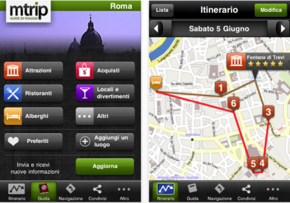 mTrip: le guide di viaggio su iPhone
