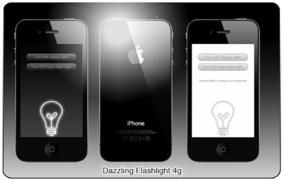 Dazzling Flashlight: la torcia su iPhone 4 [ANTEPRIMA]