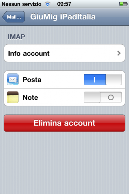 Come sincronizare le note con Gmail e iOS4