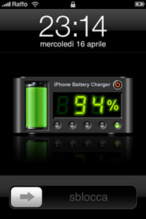 Nuova interfaccia durante caricamento della batteria dell’iPhone