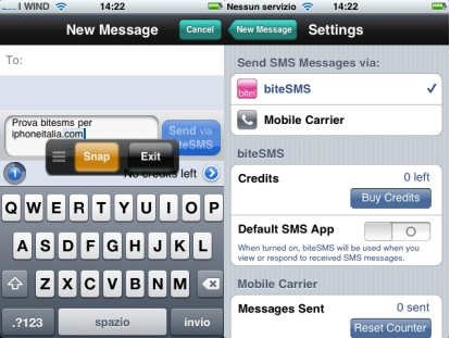 biteSMS: inviare SMS a 6 centesimi di Euro