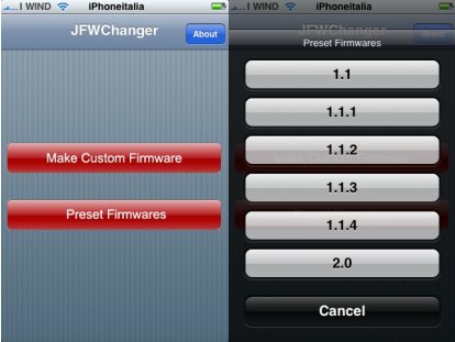 JFW Changer: modificare il firmware dell’iPhone