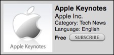 Apple rilascia il podcast dei Keynotes