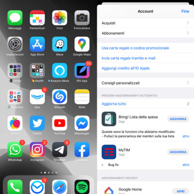 Aggiornare le applicazioni su App Store con iPhone