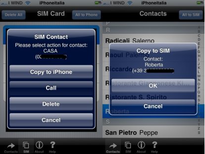 iSim: spostare i contatti dalla SIM all’iPhone e viceversa