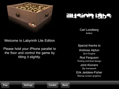 Labyrinth gratuito per iPhone in versione Lite