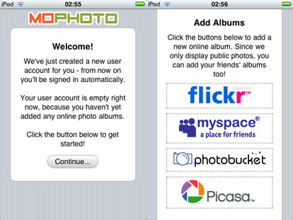 MoPhoTo, visualizza le tue foto dal web