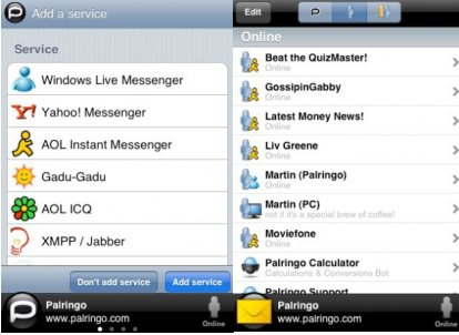 PalRingo: chattare con MSN ed altri IM con l’iPhone