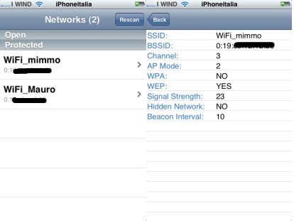 Stumbler: informazioni dettagliate sulle reti Wifi tramite iPhone Edge