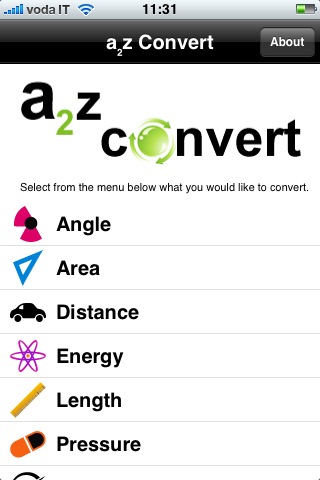 a2z Convert: convertire ogni tipo di misura