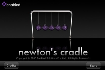 Newton’s Cradle: il pendolo di Newton sul vostro iPhone