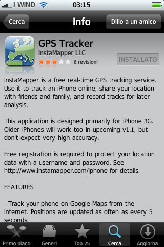 GPS Tracker, tracciare l’iPhone in tempo reale